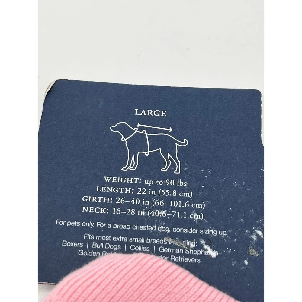 Vineyard Vines Target Navy/Pink Large Dog Pet Shirt NEW‎